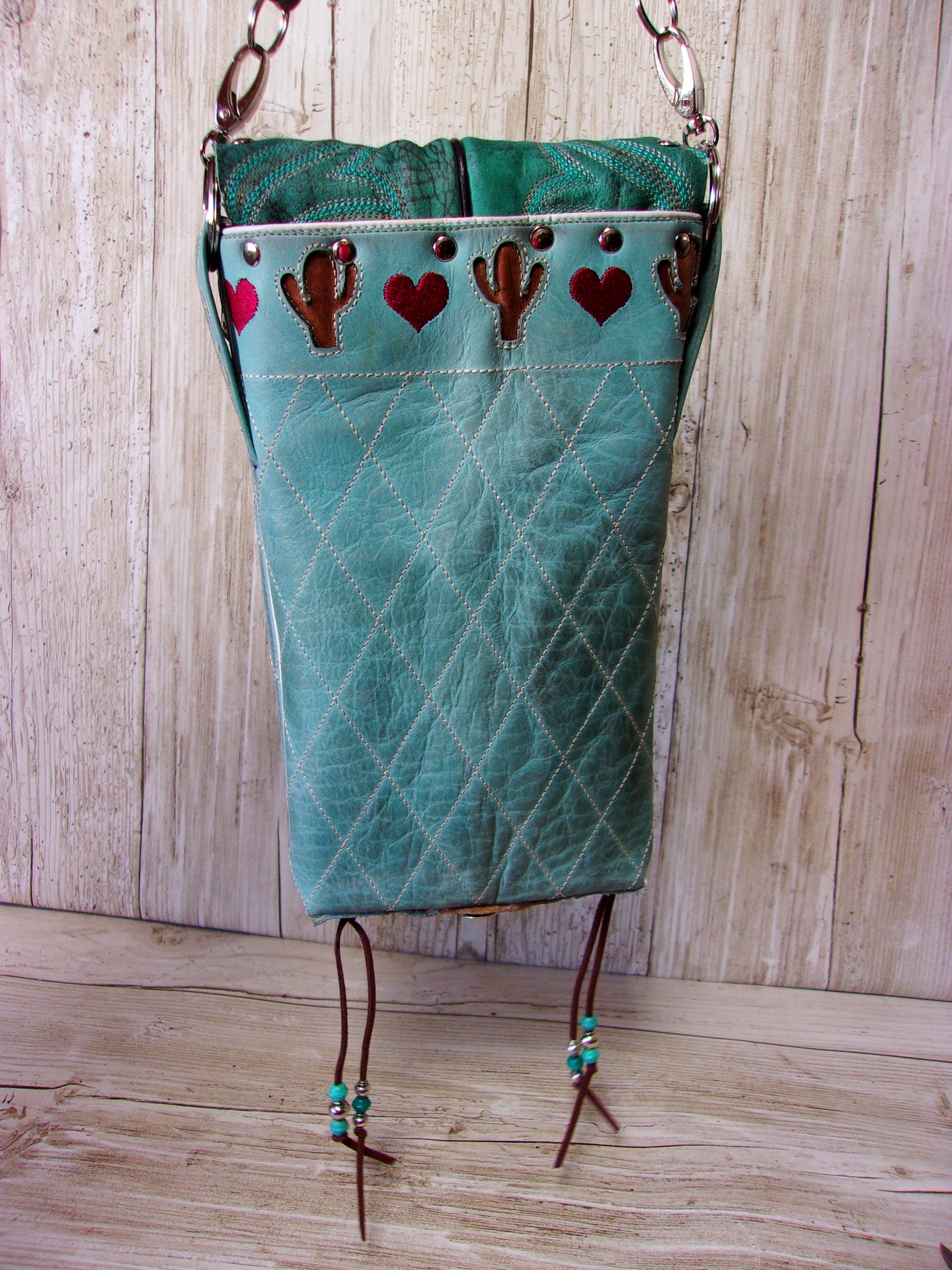 Cowboy Boot Crossbody Fringe Hipster Bag HP798